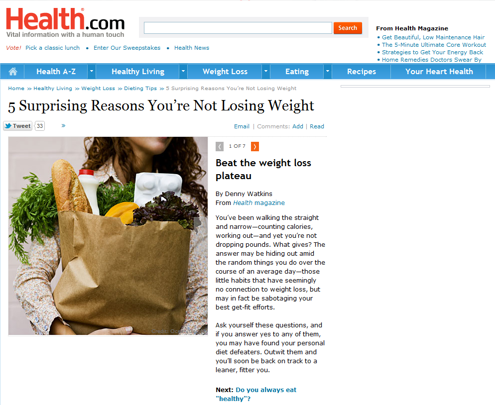 5 Surprising Reasons You’re Not Losing Weight1