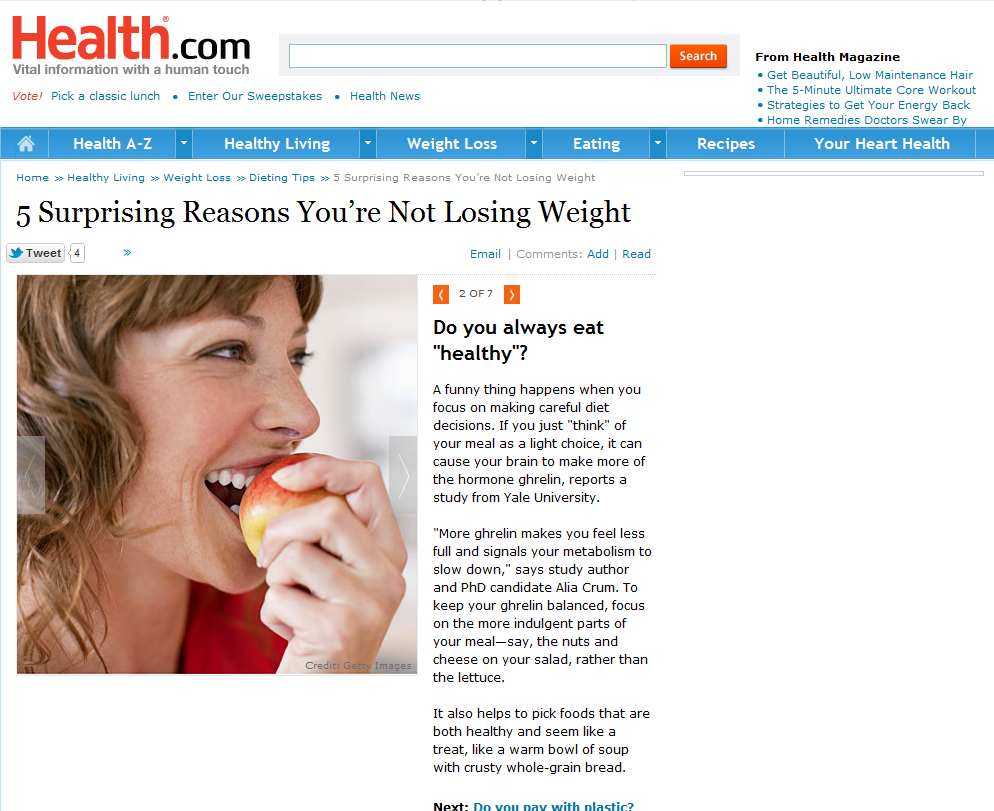 5 Surprising Reasons You’re Not Losing Weight2